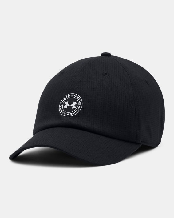 Women's UA ArmourVent Adjustable Cap in Black image number 0
